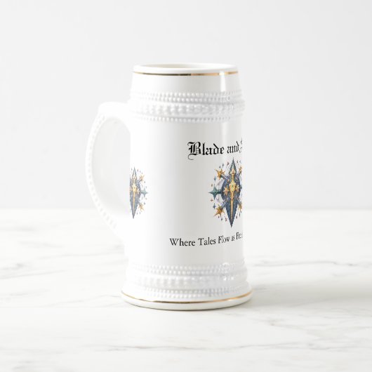 Blade en sterren Baldur's Gate Bierpul (Voorkant links)