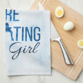 Blade-handdoeken Schuifschoppen blauw Theedoek (Quarter Fold)