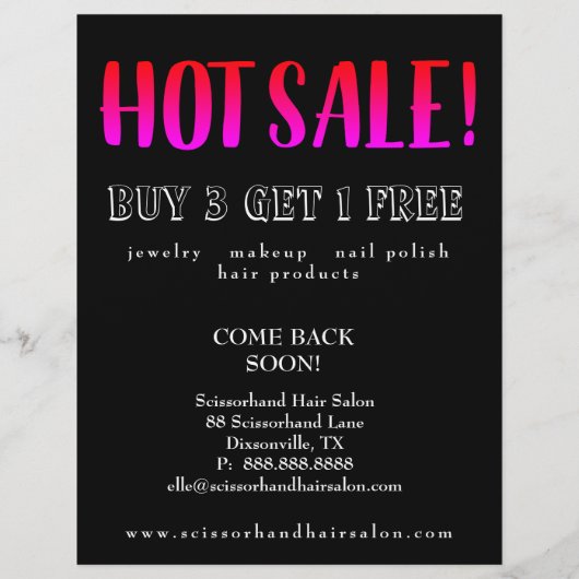 Blade roze rode roze lade flyer (Achterkant)