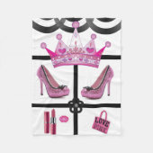 Blade van de koningin van de witte vlooien fleece deken (Voorkant)