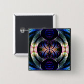 Blade Vierkante Button 5,1 Cm (Voorkant /achterkant)