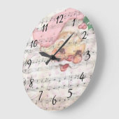  blademuziek met de kerstman grote klok (Hoek)