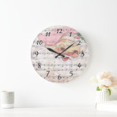  blademuziek met de kerstman grote klok (Huis)