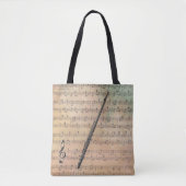 blademuziek met flute tote bag (Voorkant)
