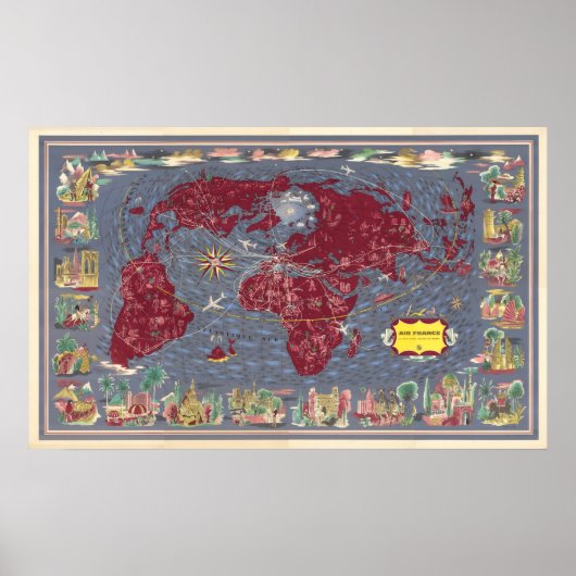 Bladen 1-8: Air France Poster (Voorkant)