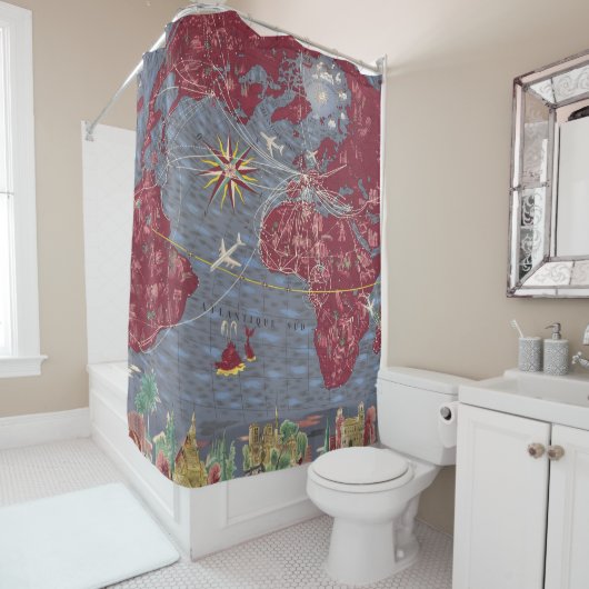 Bladen 1 t/m 8: Air France Douchegordijn (In situ)