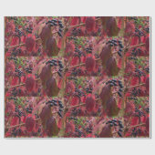 Bladen en bladeren cadeaupapier (Vlak)