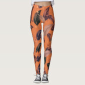 Bladen in bloemen leggings (Voorkant)