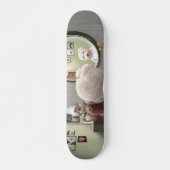 Bladen met kartonnen dozen persoonlijk skateboard (Voorkant)