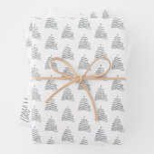 Bladen met kerstinpakken inpakpapier vel (In situ)