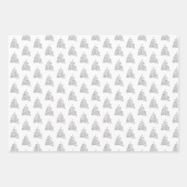 Bladen met kerstinpakken inpakpapier vel