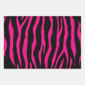 Bladen met schimmelige zebra voor kerstkaarten inpakpapier vel (Voorkant 2)