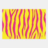 Bladen met schimmelige zebra voor kerstkaarten inpakpapier vel (Voorkant)