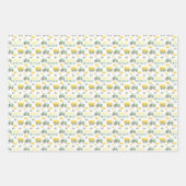 Bladen van groensporen met verlooppapier inpakpapier vel (Voorkant 3)