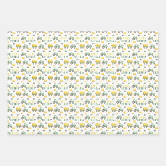 Bladen van groensporen met verlooppapier inpakpapier vel (Voorkant 2)