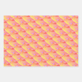 Bladen van visstaarten, zonneschijntjes voor het v inpakpapier vel (Voorkant)