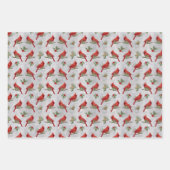 Bladen van winterkardinalen en inpakpapier (Voorkant)