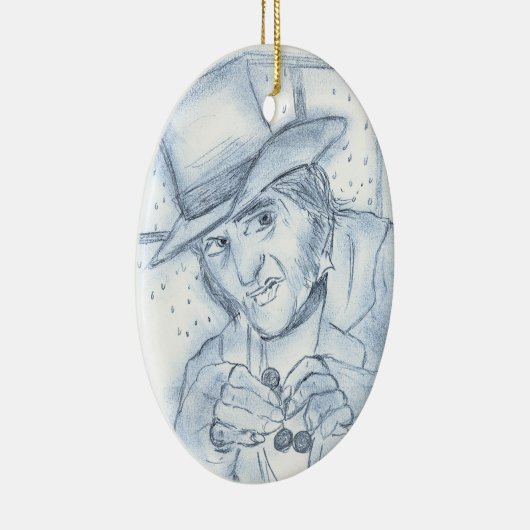 Blader naar blauw keramisch ornament (Rechts)