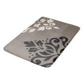 Blader naar Damask Art I Black & Cream op Taupe Badmat (Gekanteld)