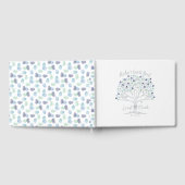 Blader uw Mark Blauw & Groen Vingerafdrukboom Gastenboek (Volledig)