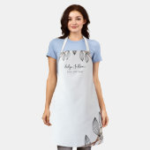 bladerblad lijst schort (Gedragen)