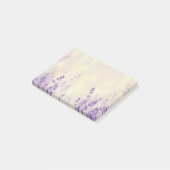 Bladerbloemen dromen van achtergrond post-it® notes (Schuin)