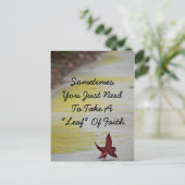 bladerdak briefkaart (Staand voorkant)