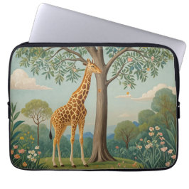 Bladerdak van de Giraffe Laptop Sleeve