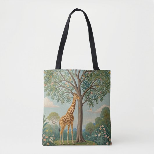 Bladerdak van de Giraffe Tote Bag (Voorkant)