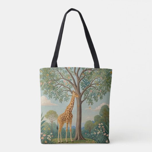 Bladerdak van de Giraffe Tote Bag (Achterkant)