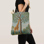 Bladerdak van de Giraffe Tote Bag (Dichtbij)
