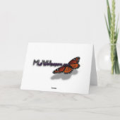 Bladerdak van Fall Leaves Thank You Card (Blank In Bedankkaart (Achterkant)