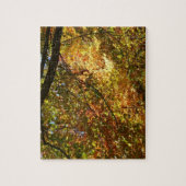 Bladerdak van herfstbladeren I Gele herfst natuur Legpuzzel (Verticaal)