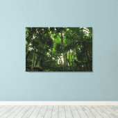 Bladerdak van Weelderigheid @ Madeira Portugal Ing Canvas Afdruk (Insitu (Houten vloer))