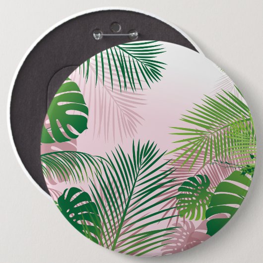 Bladeren 1 ronde button 6,0 cm (Voorkant /achterkant)