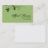 bladeren 1 - Sjabloon voor visitekaartjes voor sc (Voorkant / Achterkant)