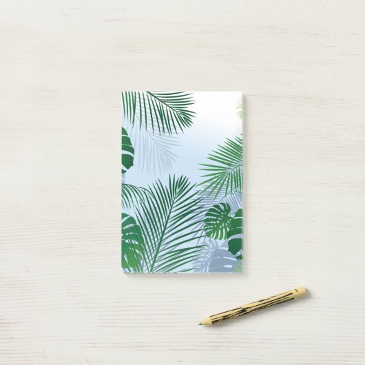 Bladeren 3 post-it® notes (Op bureau)