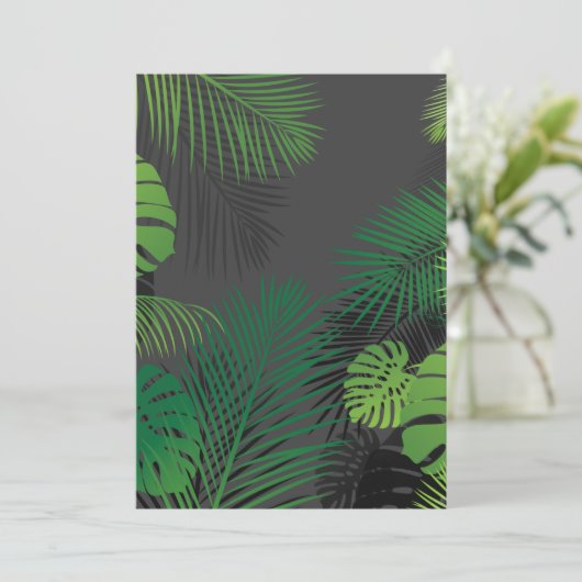 Bladeren 5 bedankkaart (Staand voorkant)