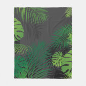 Bladeren 5 fleece deken (Voorkant)
