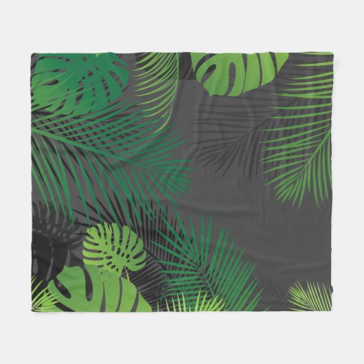 Bladeren 5 fleece deken (Voorkant (Horizontaal))