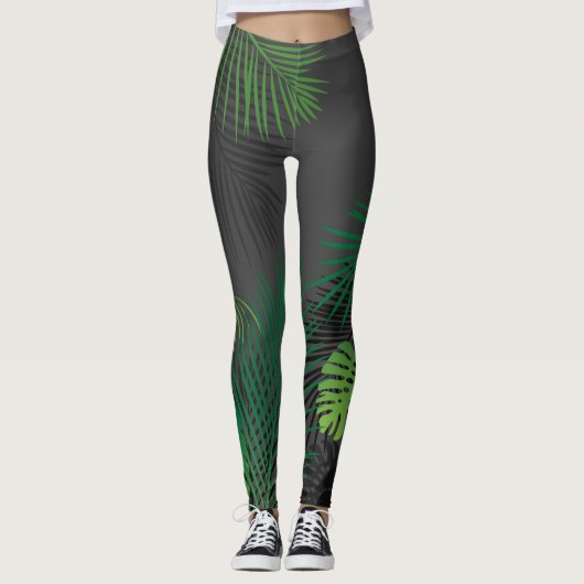 Bladeren 5 leggings (Voorkant)
