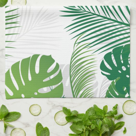 Bladeren 7 theedoek (Gevouwen)