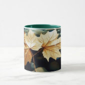 Bladeren aan de rivier mok (Midden)