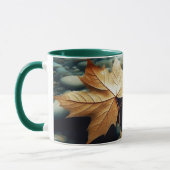 Bladeren aan de rivier mok (Links)