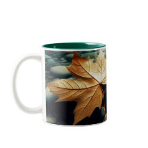 Bladeren aan de rivier