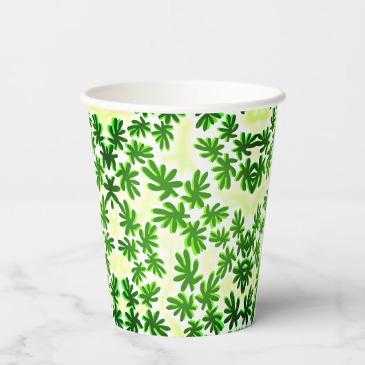 bladeren achtergrond papieren bekers (Achterkant)