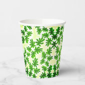 bladeren achtergrond papieren bekers (Links)