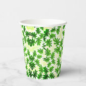 bladeren achtergrond papieren bekers (Rechts)