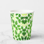 bladeren achtergrond papieren bekers (Voorkant)