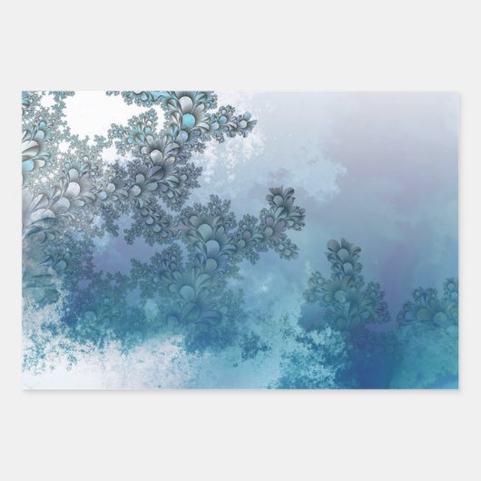 bladeren-achtergrondbladpatroon inpakpapier vel (Voorkant 2)